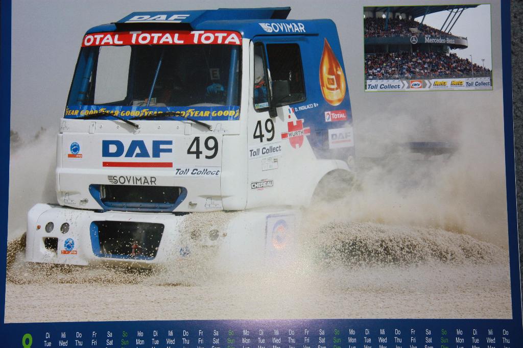 Truck Kalenders, M.A.N.,Mercedes, DAF, Renault, Rallye,Dakar, Verzenden, Zo goed als nieuw, Auto's
