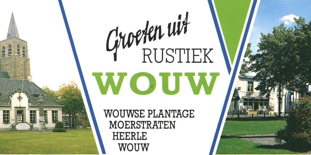 802192 Wouw Heerle Moerstraten Wouwse Plantage Onbeschreven, Ophalen of Verzenden, 1960 tot 1980, Ongelopen, Noord-Brabant