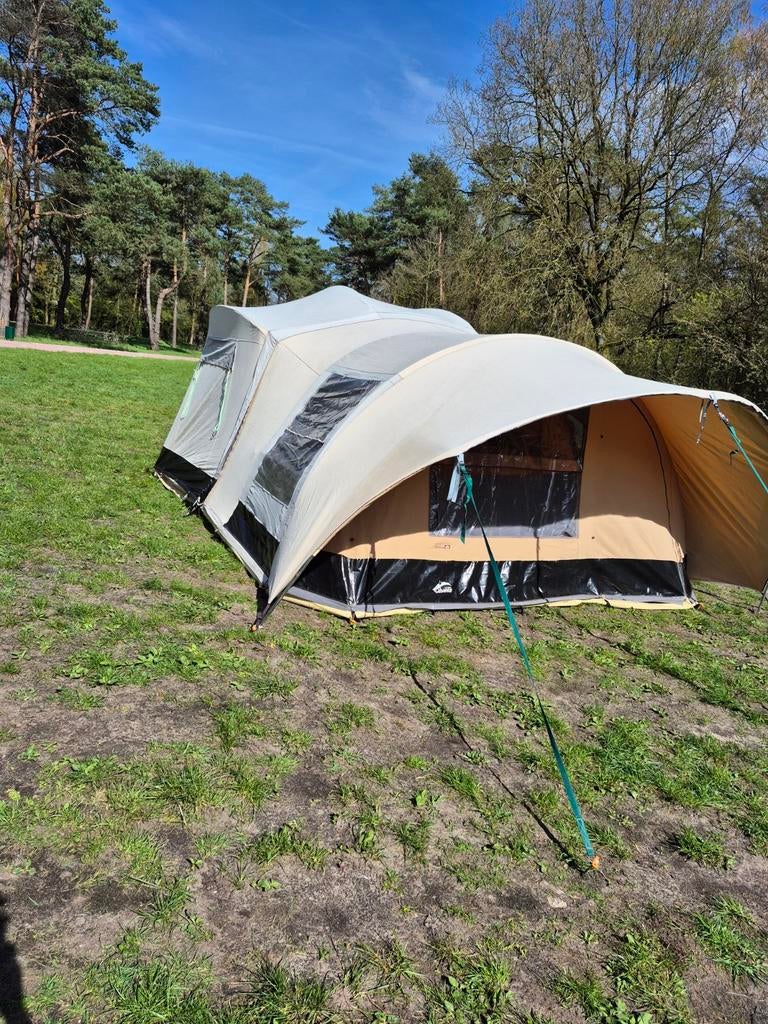 Cabanon Manga vouwwagen - Compact en compleet, Caravans en Kamperen, Vouwwagens, Ophalen, Beige, Cabanon, Aanwezig