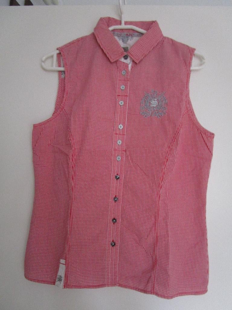 SJC blouse maat 38 mouwloos rood, Maat 38/40 (M), SJC, Ophalen of Verzenden, Zo goed als nieuw