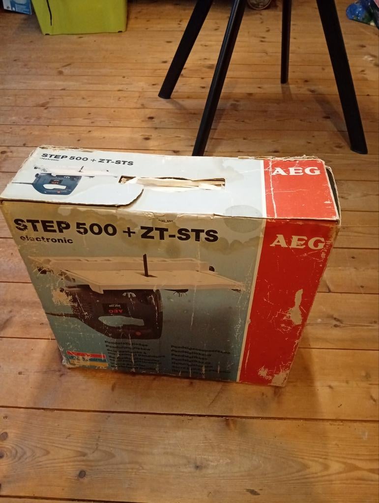 AEG STEP 500 electronic decoupeerzaag met toebehoren, AEG, Gebruikt, Decoupeerzaag, Ophalen of Verzenden