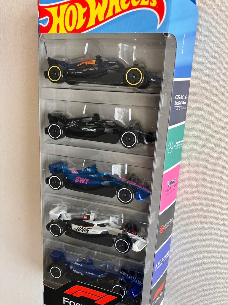 Hot Wheels 5-pack Formule 1 2025 Hotwheels, Ophalen of Verzenden, Nieuw, Auto