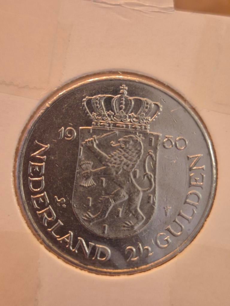2½ Gulden 1980 Beatrix Juliana Dubbelportret, Verzenden, Koningin Beatrix, 2½ gulden, Losse munt