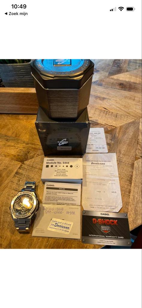 Casio G-Shock Multi Band 6 GST110d, Gebruikt, Staal, Polshorloge, Ophalen of Verzenden