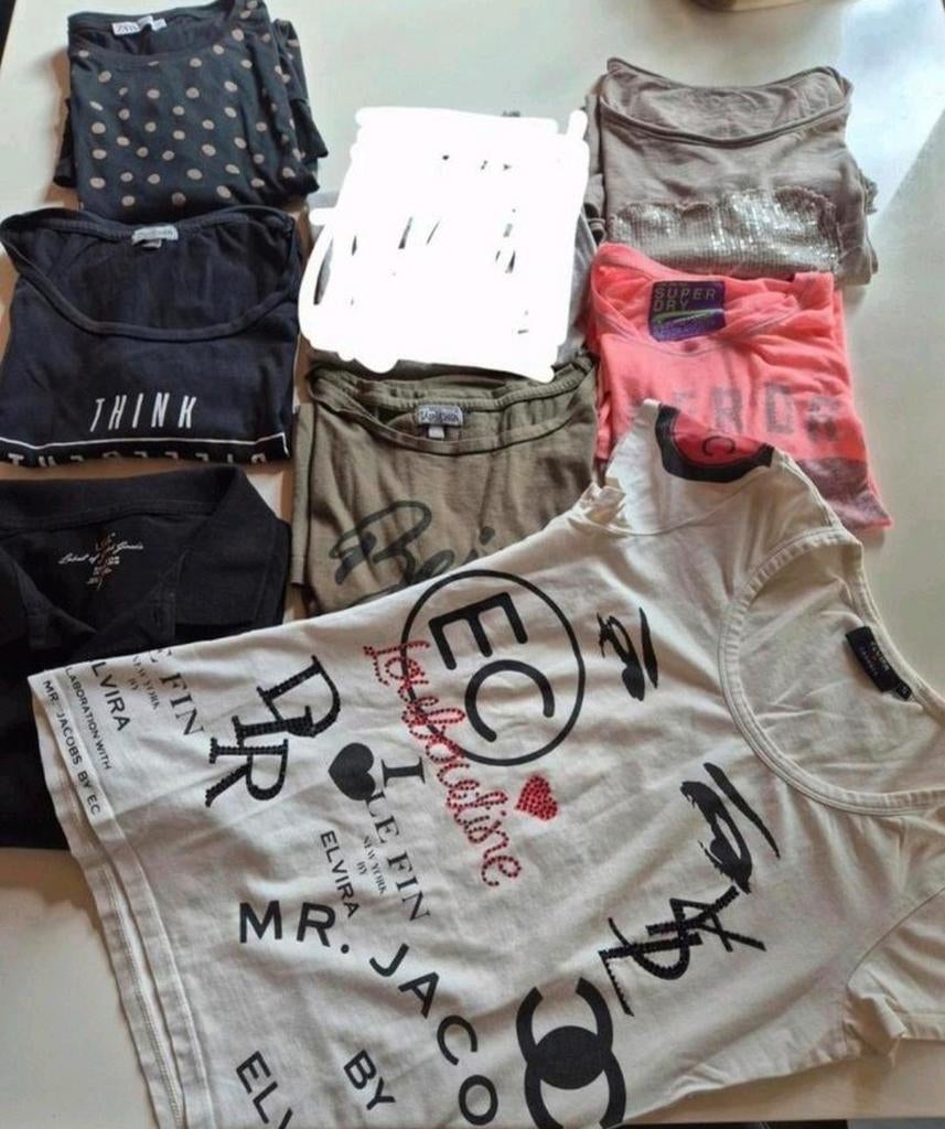 Dames kleding pakket zomer Tshirts maat S/M, Ophalen of Verzenden, Zo goed als nieuw, Maat 36 (S)