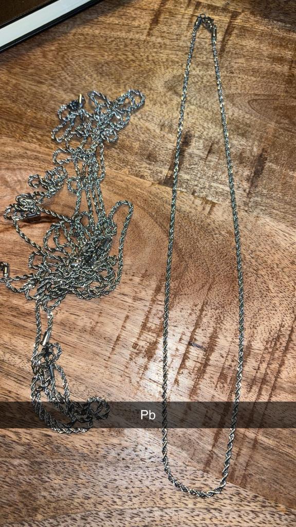 Rope ketting, Ophalen, Zo goed als nieuw, Goud, Overige materialen