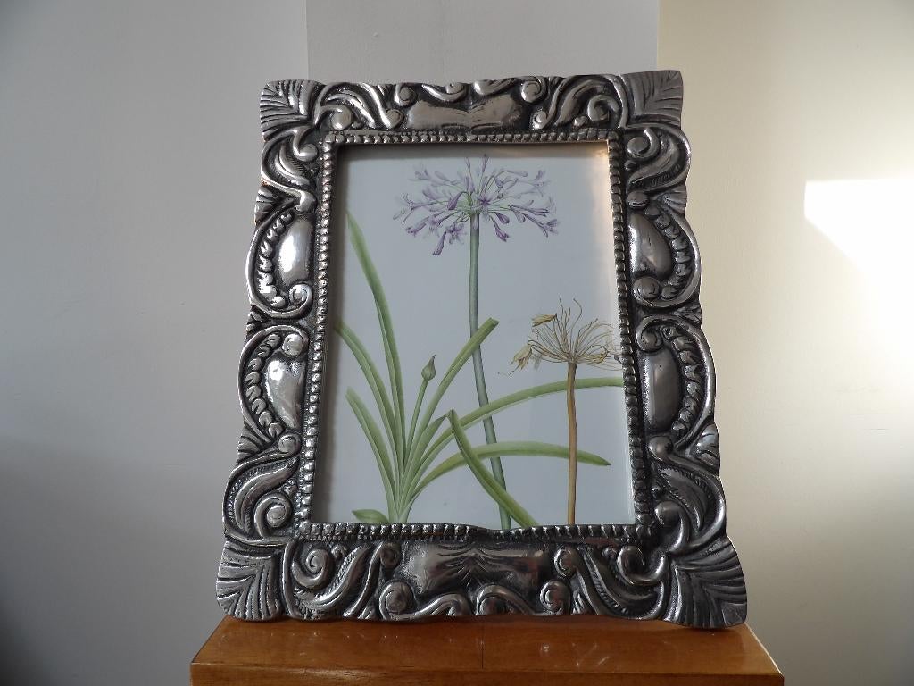 Art Deco Grote Fotolijst Fifties Aluminium, Ophalen of Verzenden