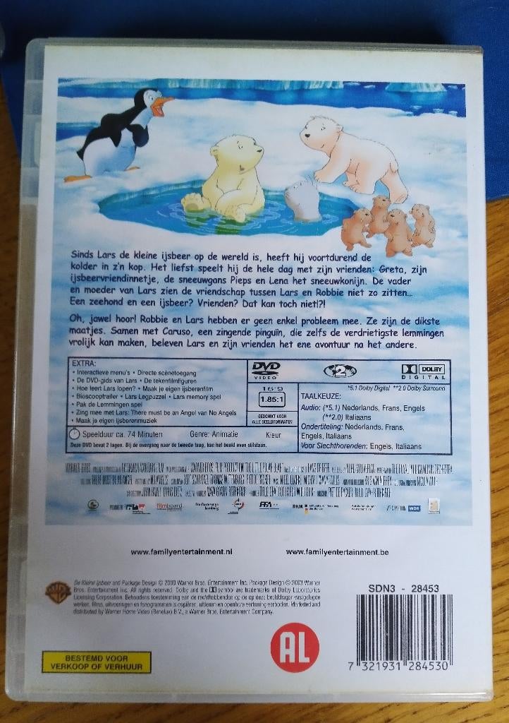 dvd de kleine ijsbeer, Alle leeftijden, Ophalen of Verzenden, Zo goed als nieuw, Europees