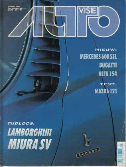 Autovisie 5 1991 : Mercedes Benz 600 SEL - VW Jetta - Ford, Ophalen of Verzenden, Gelezen, Algemeen