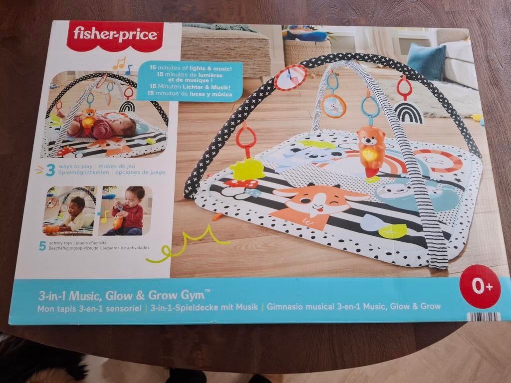 Fisher-Price 3-in-1 Muziek, Glow & Grow Speelgym, Kinderen en Baby's, Speelgoed | Fisher-Price, Ophalen of Verzenden, Nieuw, Overige typen