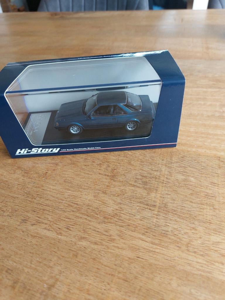 MODELAUTO 1-43 HI-STORY TOYOTA CORONA HARDTOP 1800 GT BLAUW, Ophalen of Verzenden, Zo goed als nieuw, Auto, Overige merken