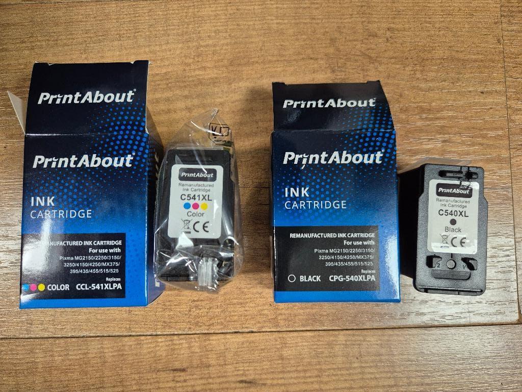 Ink cartridges 540 & 541 XL  for canno pixma series printer, Ophalen of Verzenden, Nieuw, Cartridge, PrintAbout