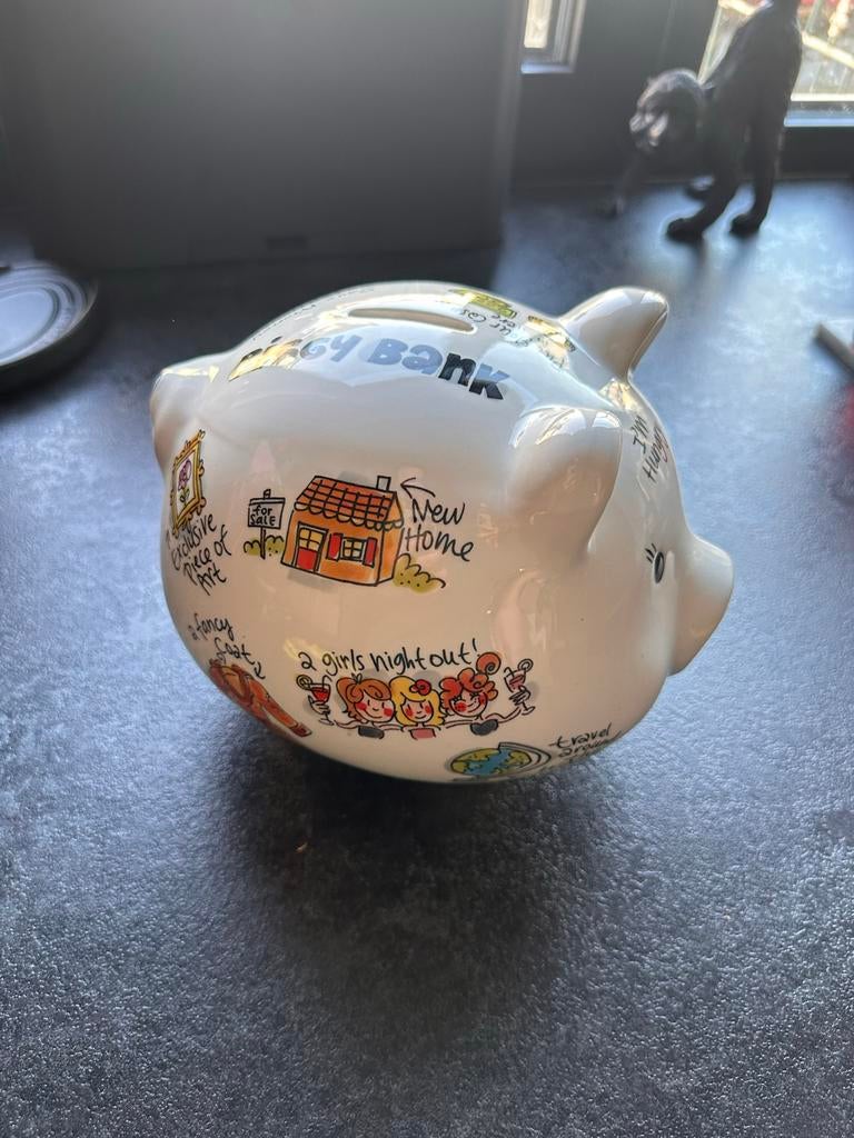 Blond Amsterdam spaarvarken, Ophalen of Verzenden, Gebruikt, Steen, Aardewerk of Keramiek, Dier