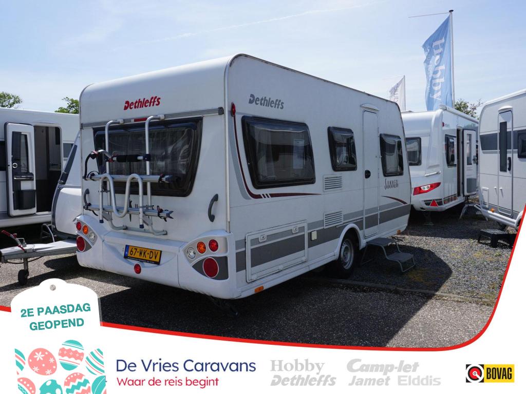 Dethleffs Summer Edition 430 RQ Mover, lichtgewicht!, Caravans en Kamperen, Caravans, Rondzit, Schokbreker, Bedrijf, Tot en met 4