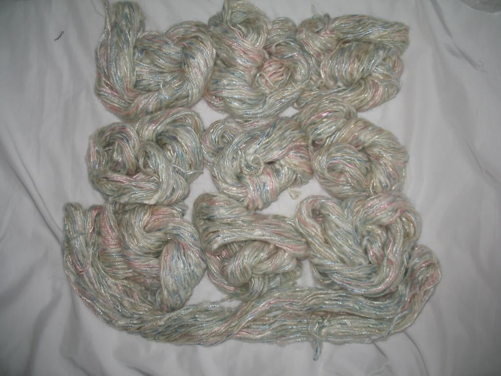 Breien/Haken Kid Mohair met Glanzend Satijn  Pastelkleuren, Ophalen, Zo goed als nieuw, Breien of Haken, Wol of Garen