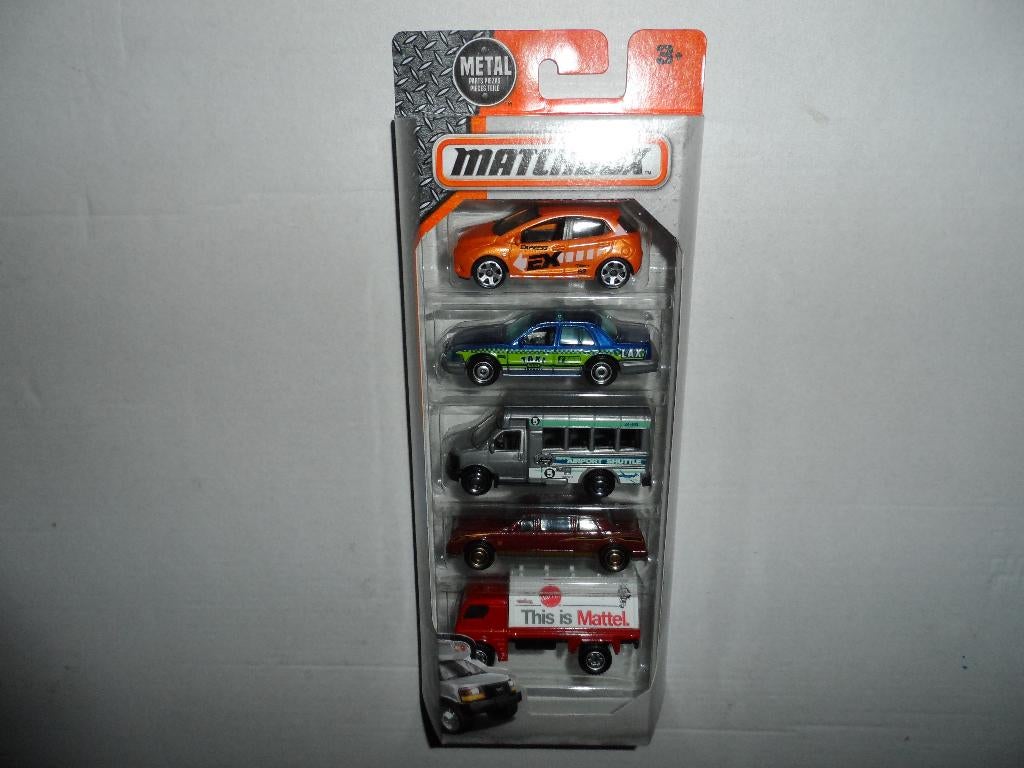 Matchbox 5 Pack - City - Stadsvoertuigen (2016) D3, Ophalen of Verzenden, Nieuw, Auto