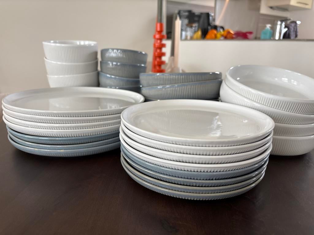 Albert Heijn Royal van Kempen & Begeer servies set, Ophalen, Keramiek, Zo goed als nieuw, Effen