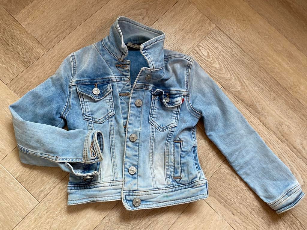 Blauw spijkerjas LTB 116, Ophalen of Verzenden, Zo goed als nieuw, Meisje, Jas