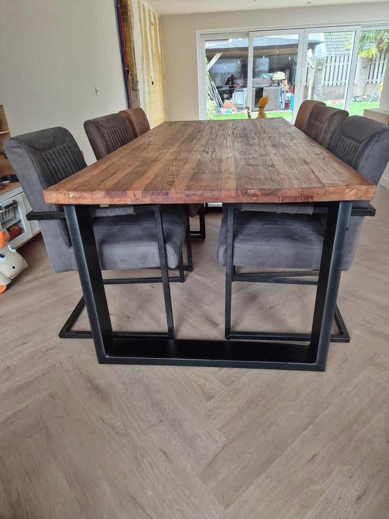 Eettafel met 6 stoelen, Pronto, Huis en Inrichting, Tafels | Eettafels, Ophalen