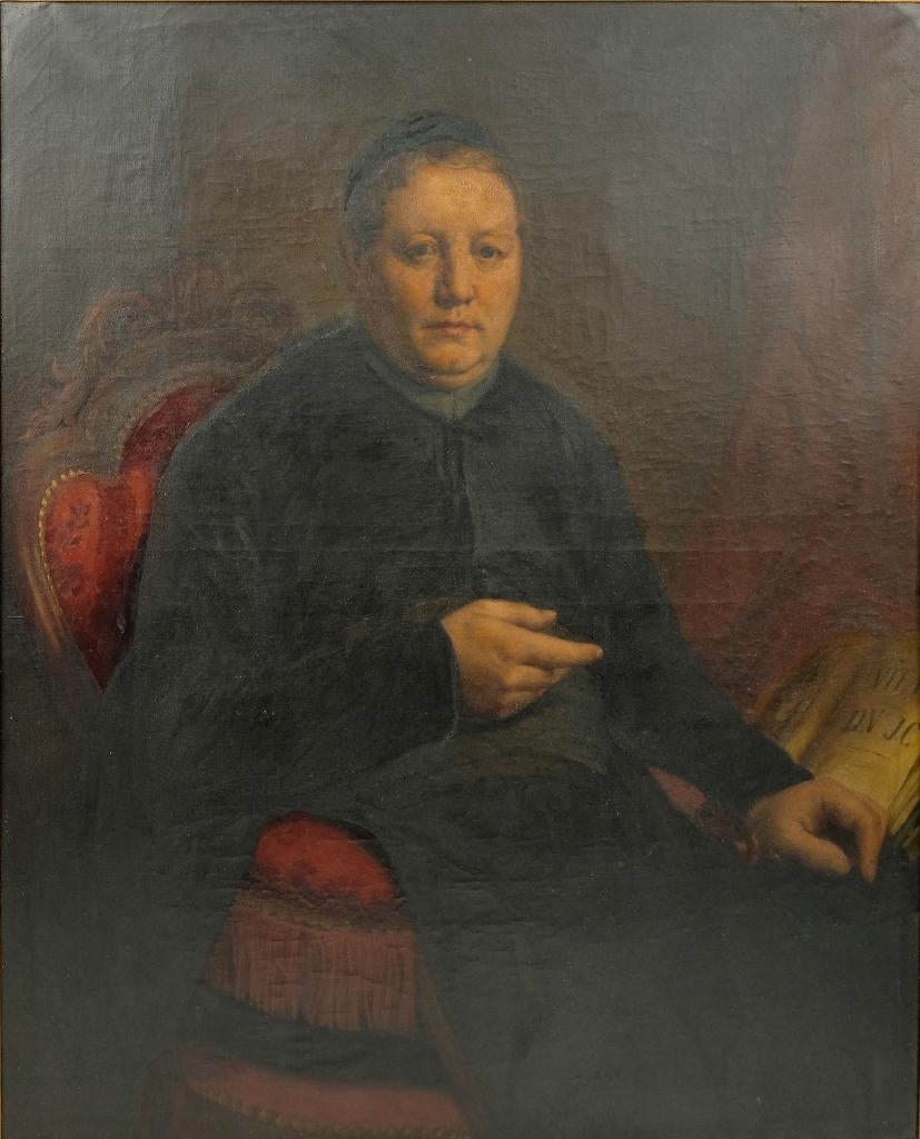 Piet van der Ouderaa (1841-1915) - Portret, Antiek en Kunst, Kunst | Schilderijen | Klassiek, Ophalen of Verzenden