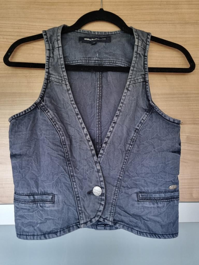Geisha gilletje maat S, Kleding | Dames, Geisha, Blauw, Ophalen of Verzenden, Zo goed als nieuw
