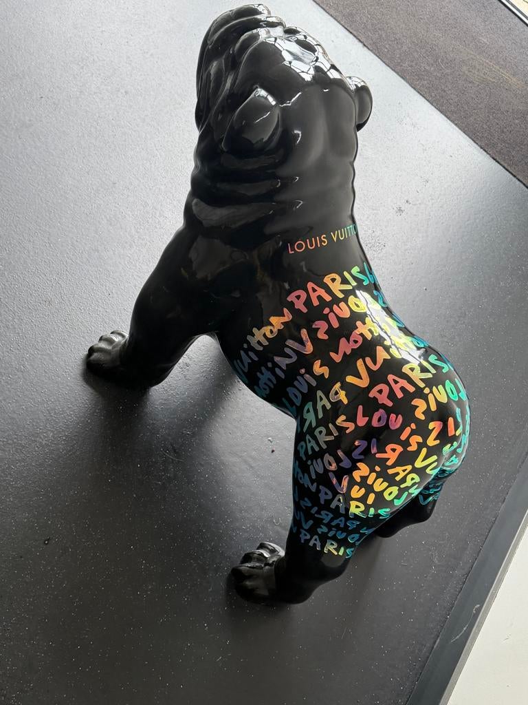 XXL Louis Vuitton Bulldog Kunstbeeld - Uniek Design, Ophalen