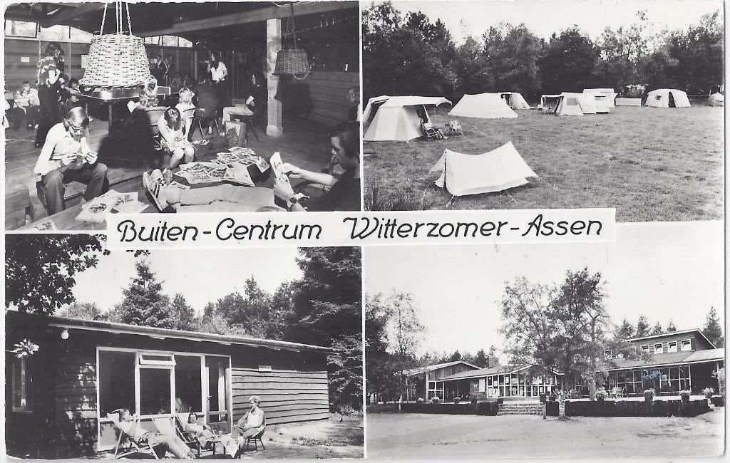 Assen witterzomer oude gelopen ansichtkaart (a2399, Verzenden, 1960 tot 1980, Gelopen, Drenthe