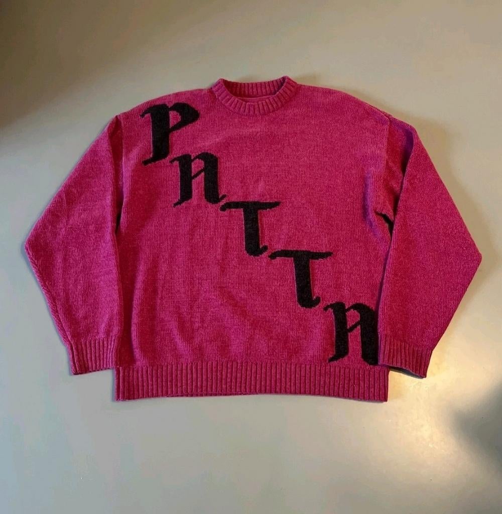 Patta trui roze met zwart logo, Ophalen of Verzenden, Patta, Roze, Maat 56/58 (XL)