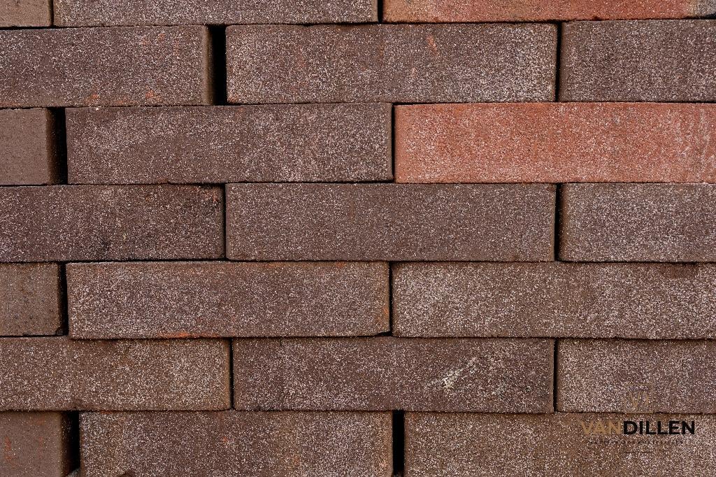 Gemêleerde bakstenen paars / rood bezand 100M2 21 x 4.7, Doe-het-zelf en Verbouw, Metselstenen, Ophalen, Nieuw, Bakstenen