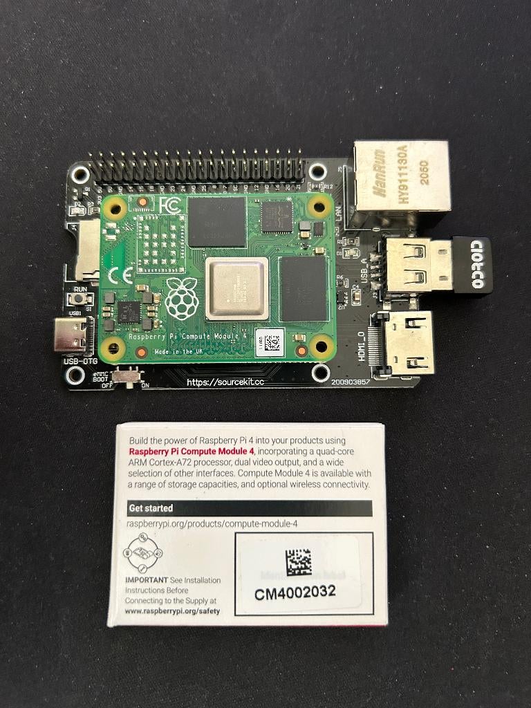 Raspberry CM4 / 2GB / EMMC 32GB / Wifi Dongle / 08, Verzenden, Nieuw