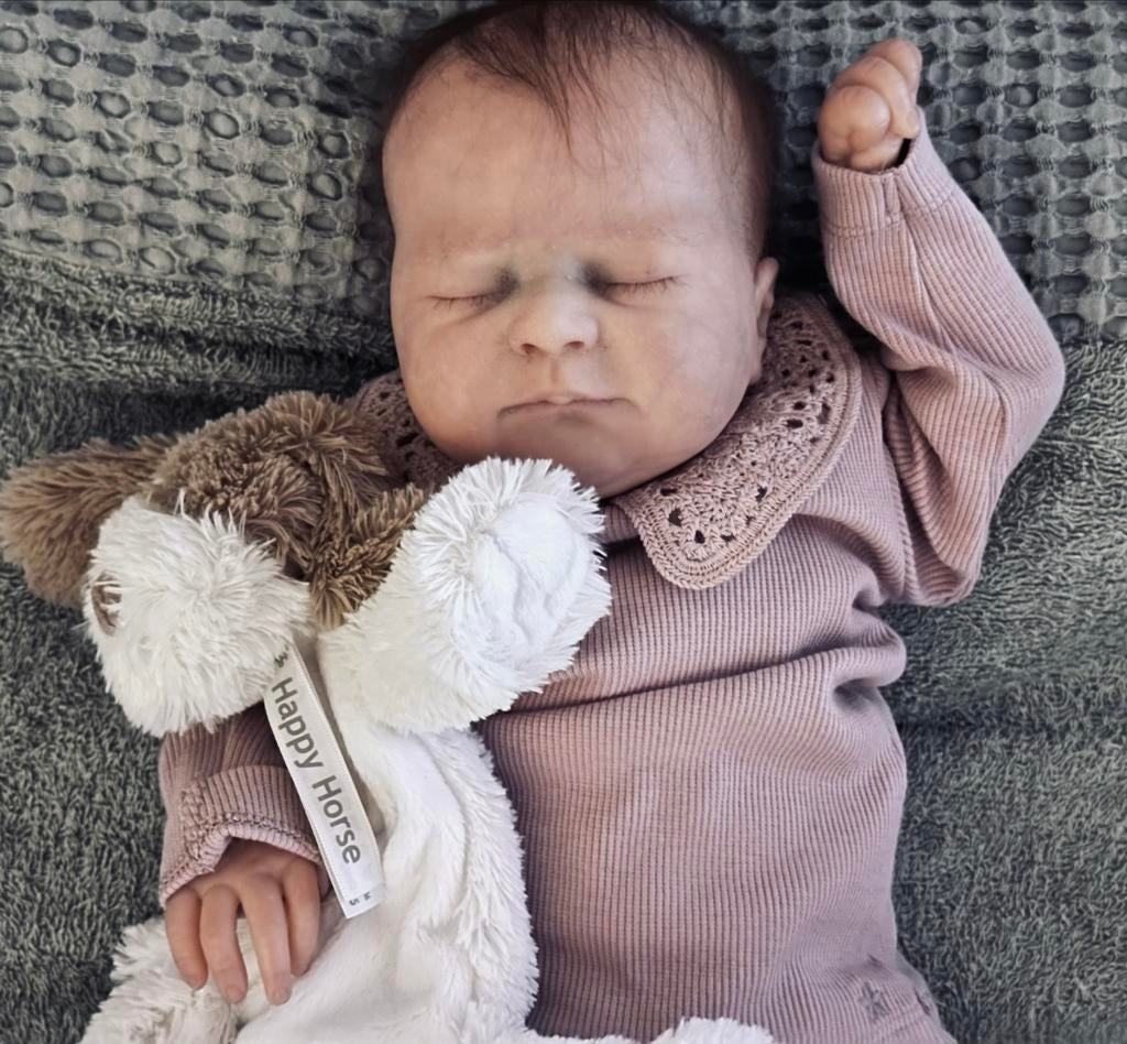 Reborn Orla - Realistische Babypop, Verzamelen, Poppen, Zo goed als nieuw, Overige typen, Levensecht of Reborn, Ophalen of Verzenden