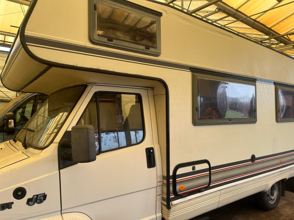 Gezellige Peugeot J5 Bürstner Alkoof Camper uit 1992, Caravans en Kamperen, Campers, Standaard zit, Alkoof, Dakluik, Bürstner