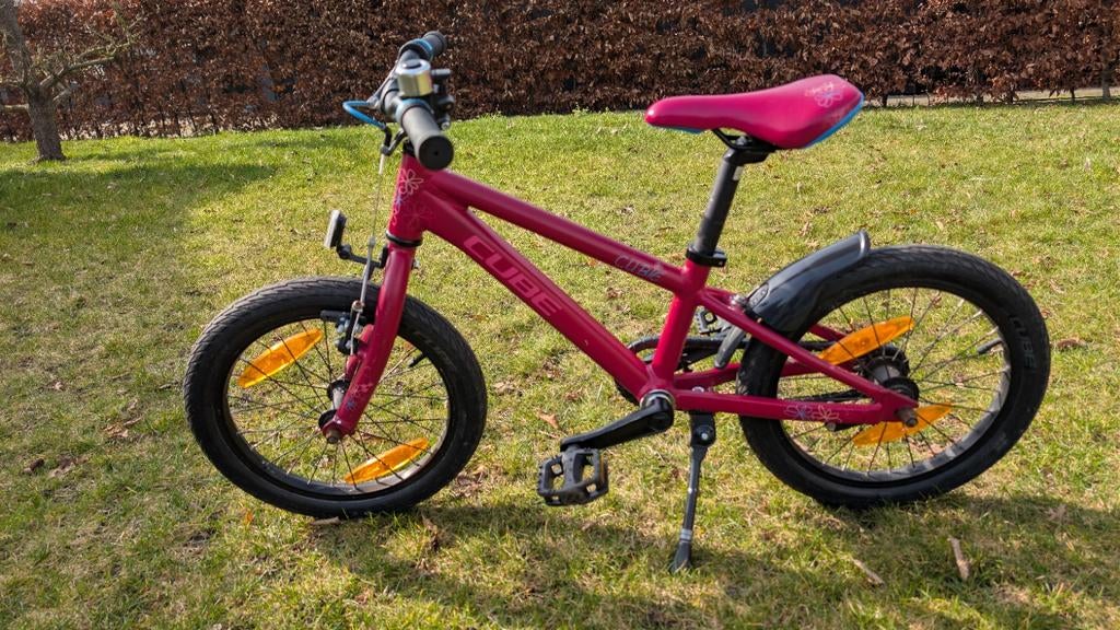 Cube Cubie 160 kinderfiets - roze, Ophalen, Zo goed als nieuw, 16 tot 20 inch, Cube