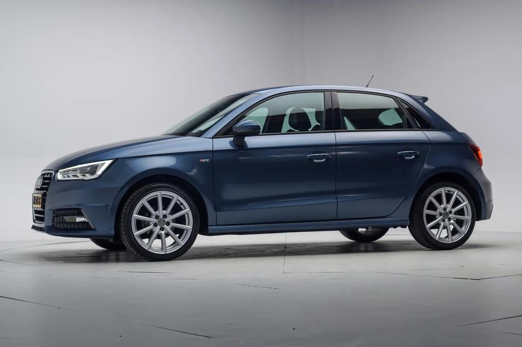 Audi A1 SPORTBACK 1.0 TFSI S-line [ LED/Xenon Navi Half lede, Auto's, Audi, 95 pk, Blauw, 23 km/l, Bedrijf