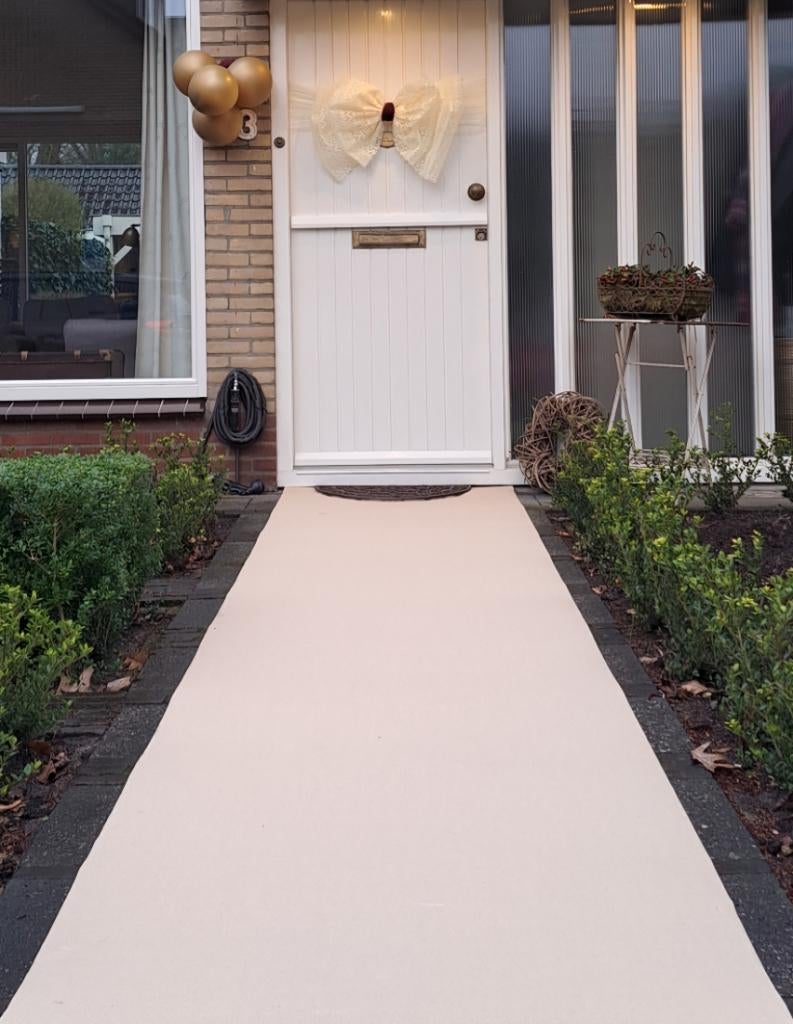 Loper (zandkleur) 5 meter lang, Ophalen, Crème, 100 tot 150 cm, 200 cm of meer