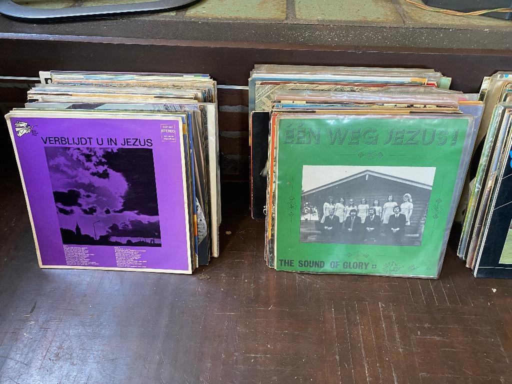 partij religieuze lp's en singles, Ophalen, Gebruikt, 12 inch