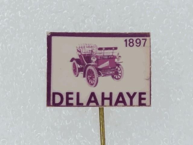 SP1669 Speldje 1897 Delahaye, Ophalen of Verzenden, Gebruikt, Overige onderwerpen