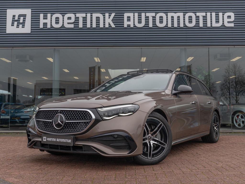 Mercedes-Benz E-klasse 200 AMG Line | Pano | Elc trekhaak |, Automaat, Achterwielaandrijving, 4 cilinders, Bruin
