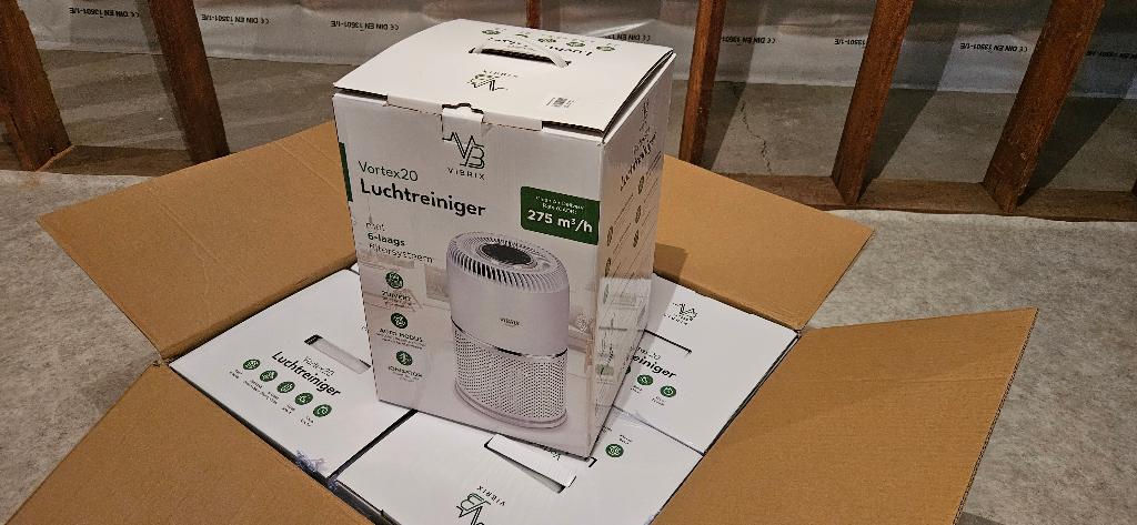 5 Nieuwe Vibrix Vortex 20 luchtreinigers + 4 extra filters, Witgoed en Apparatuur, Luchtbehandelingsapparatuur, Ophalen of Verzenden