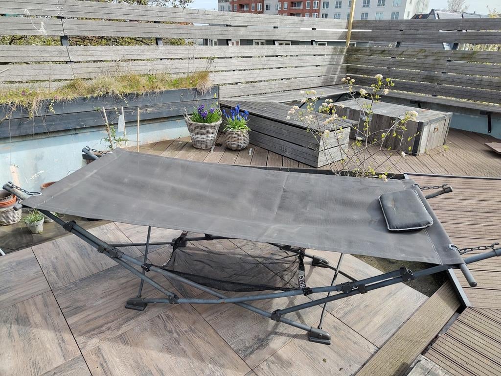 Hangmat met standaard, Tuin en Terras, Hangmatten, Ophalen, Gebruikt, Met standaard, Eenpersoons