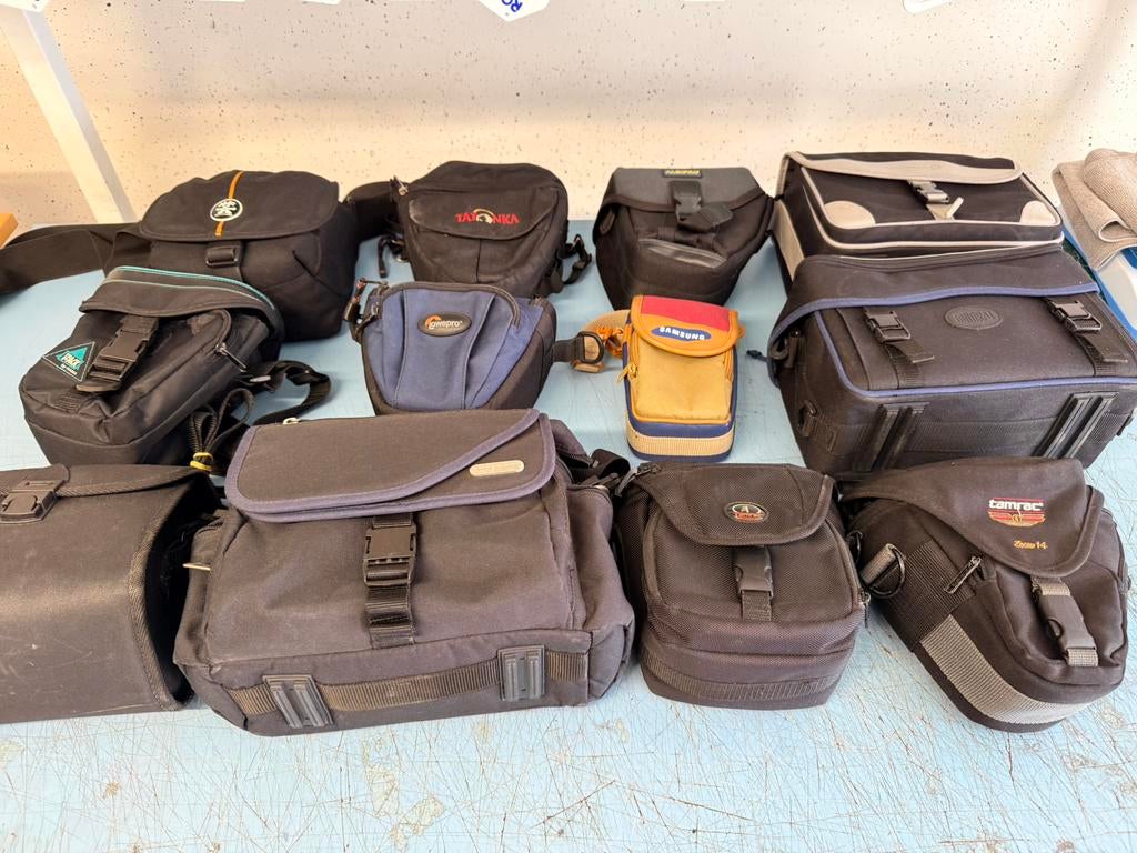 Fototassen Camera tassen klein diverse merken, Overige merken, Vintagotreasures, Ophalen of Verzenden, Zo goed als nieuw