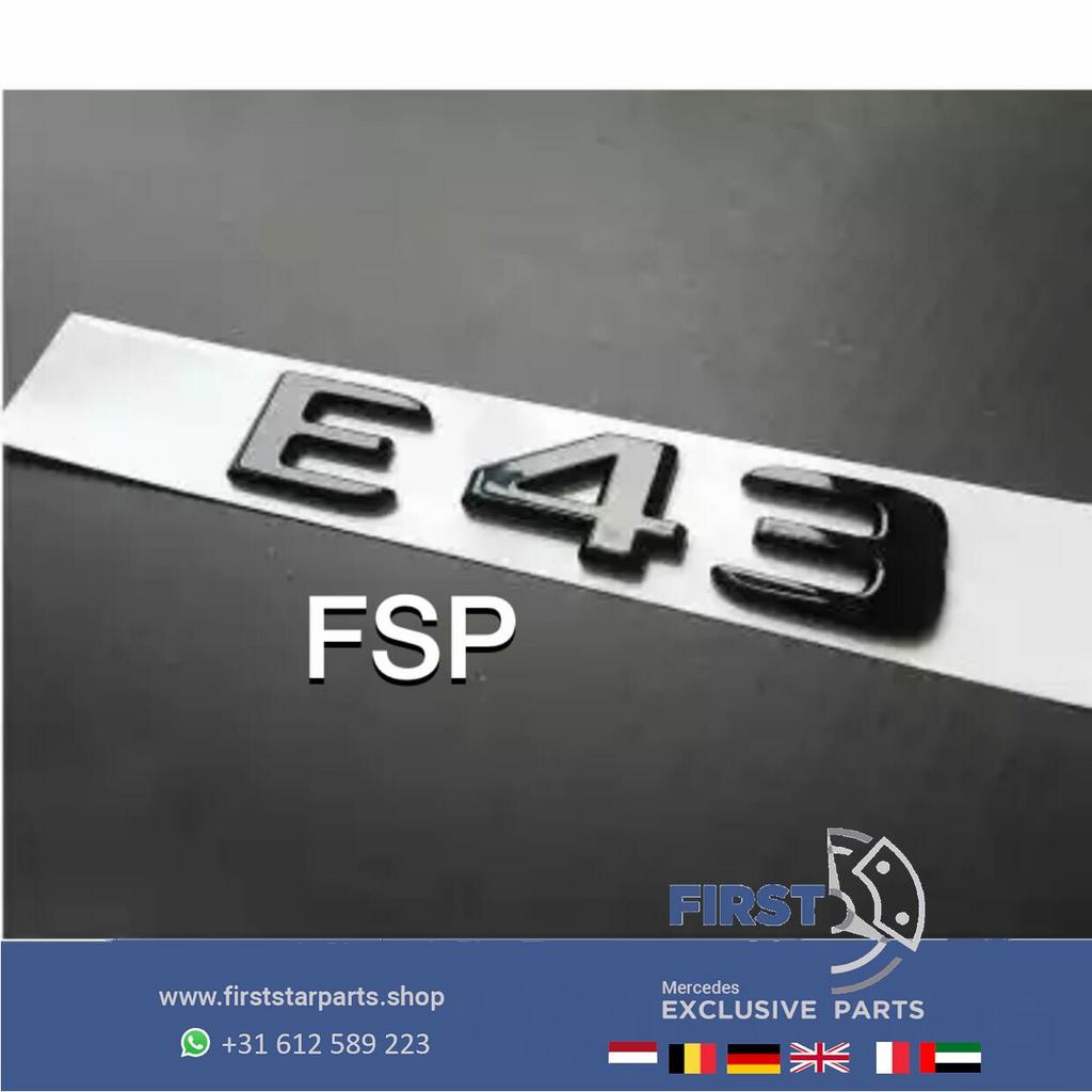 W213 W238 C238 E43 EMBLEEM ZWART AMG LOGO Mercedes E Klasse, Auto-onderdelen, Gebruikt, -, Ophalen of Verzenden, Achter