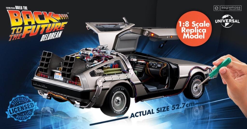 Fanhome Build the Back to the Future Delorean 1/8 158 delen, Ophalen, Nieuw, 1:5 t/m 1:8, Auto
