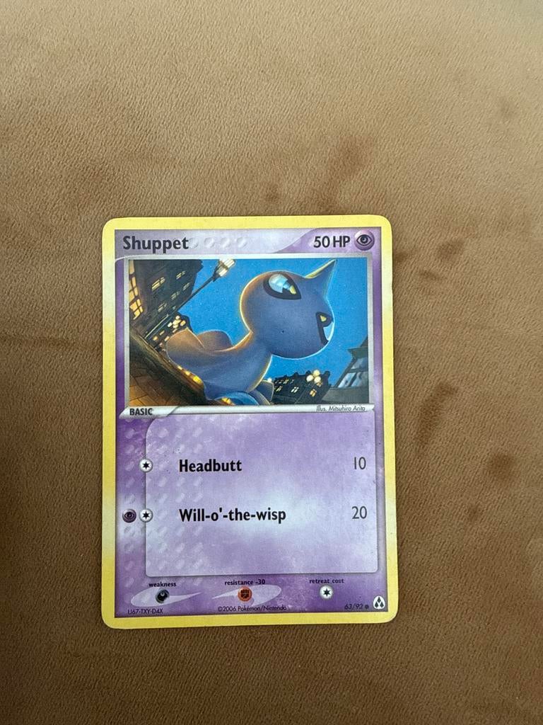 Shuppet Pokémon kaart 63/92, Ophalen of Verzenden, Gebruikt, Losse kaart