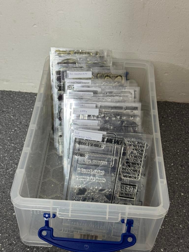 Grote partij nieuwe Elizabeth craft design en DLS stempel, Ophalen of Verzenden, Zo goed als nieuw