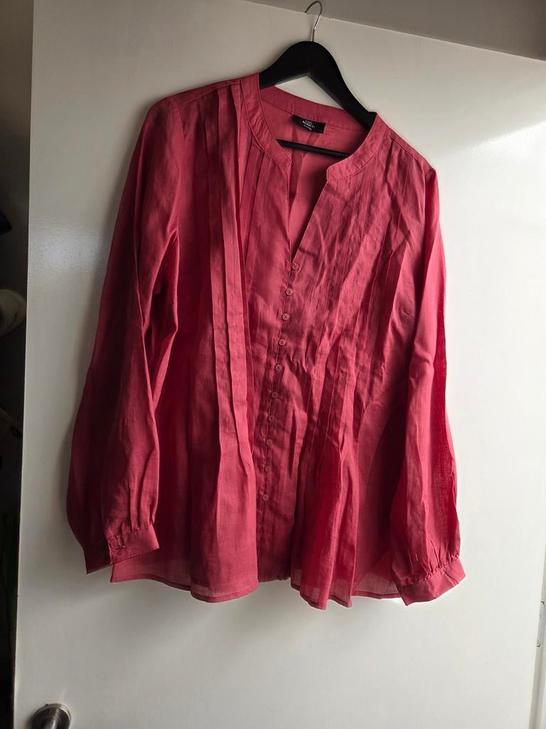 Gina Benotti steenrode blouse nieuw 46/48, Kleding | Dames, Ophalen of Verzenden