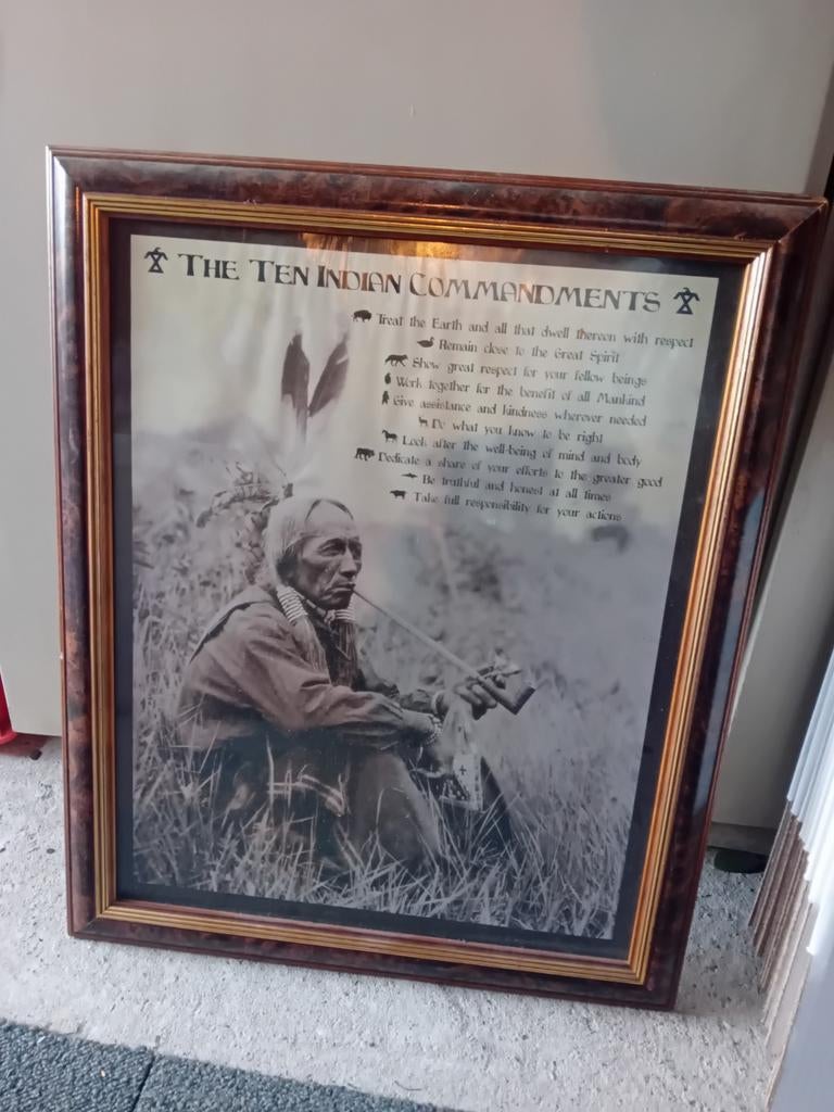 Indianen schilderijen. Schilderij Indianen, Ophalen, Minder dan 50 cm, Schilderij, Minder dan 50 cm