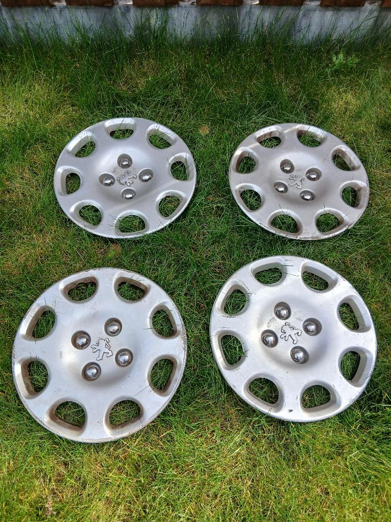 peugeot wieldoppen 14 inch, Auto diversen, Wieldoppen, Ophalen, Gebruikt