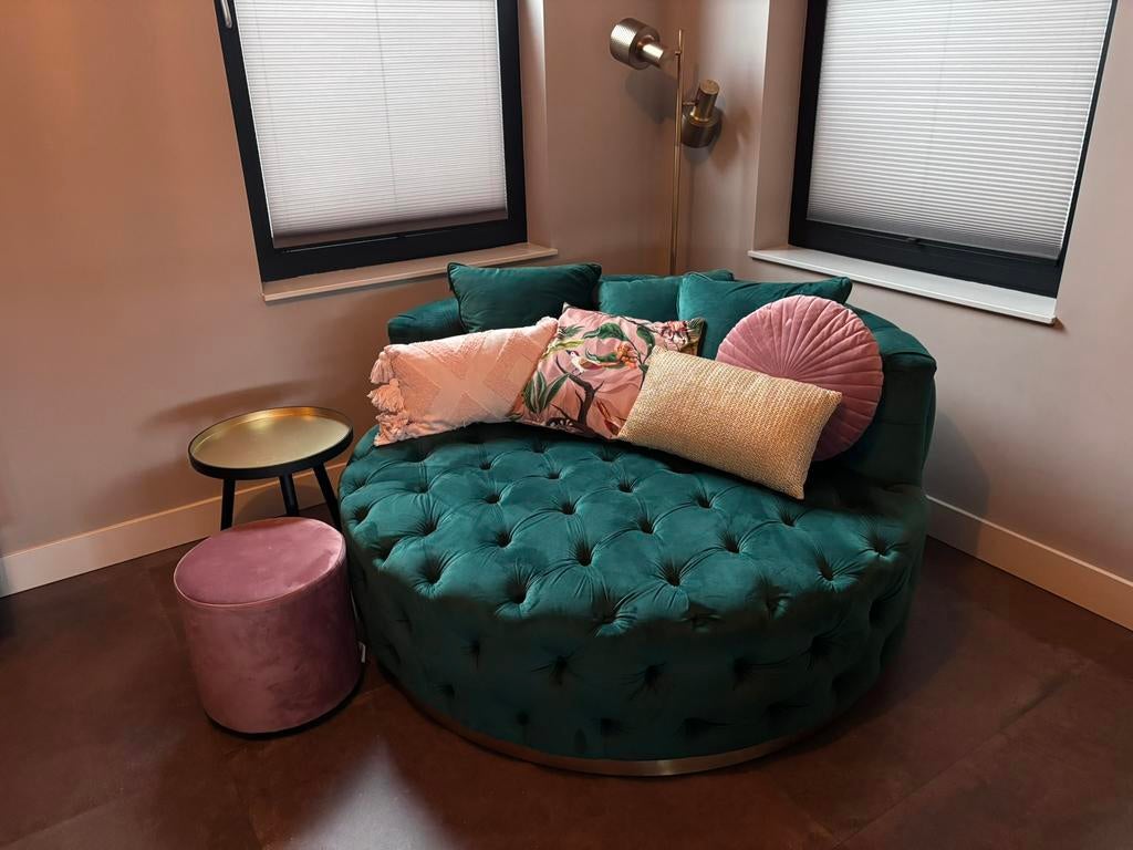 My Furniture Frankfurt loveseat, Huis en Inrichting, Ophalen, 125 cm of meer, Rond, 125 cm of meer