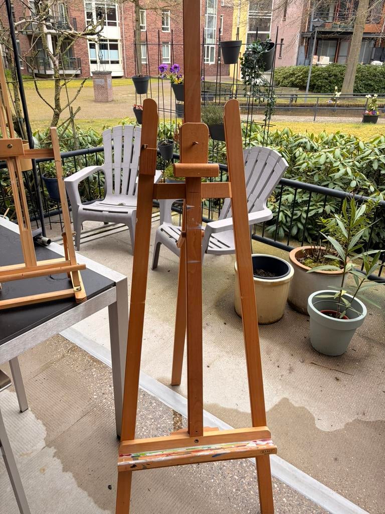 Schilder ezels met toebehoren, Ophalen, Zo goed als nieuw, Ezel